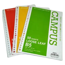 loose leaf b5 isi 50 cvr hijau